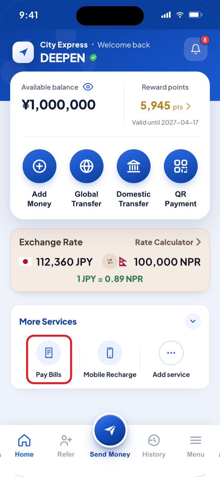 Open Pay Bills