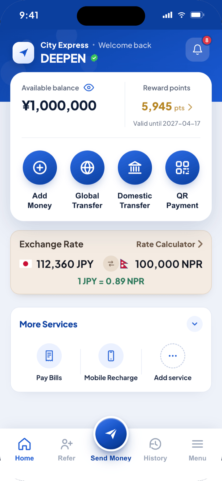 Register City Express Japan App