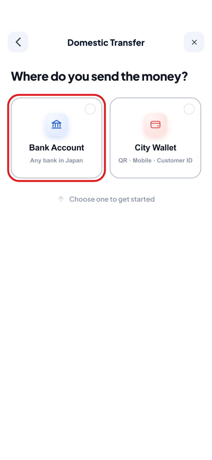 Choose where the money goes